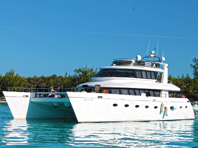 80 'catamarán Bahamas